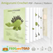Sabrina Stegosaure Stegosaurus - Amigurumi Crochet THUMB 4 - FROGandTOAD Créations